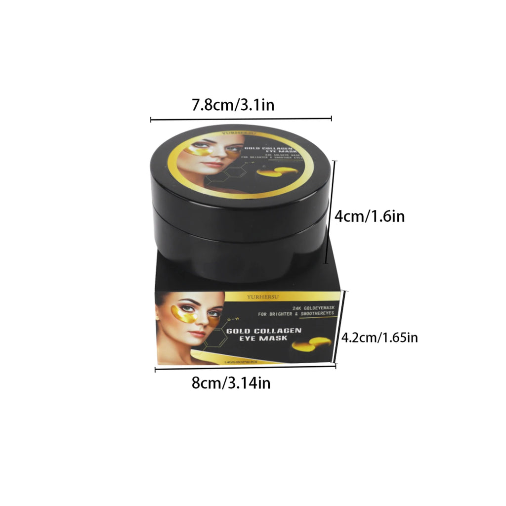 60 Pairs 24K Gold Under Eye Patches – Brightening & Lifting Under Eye Patches Oasis Select