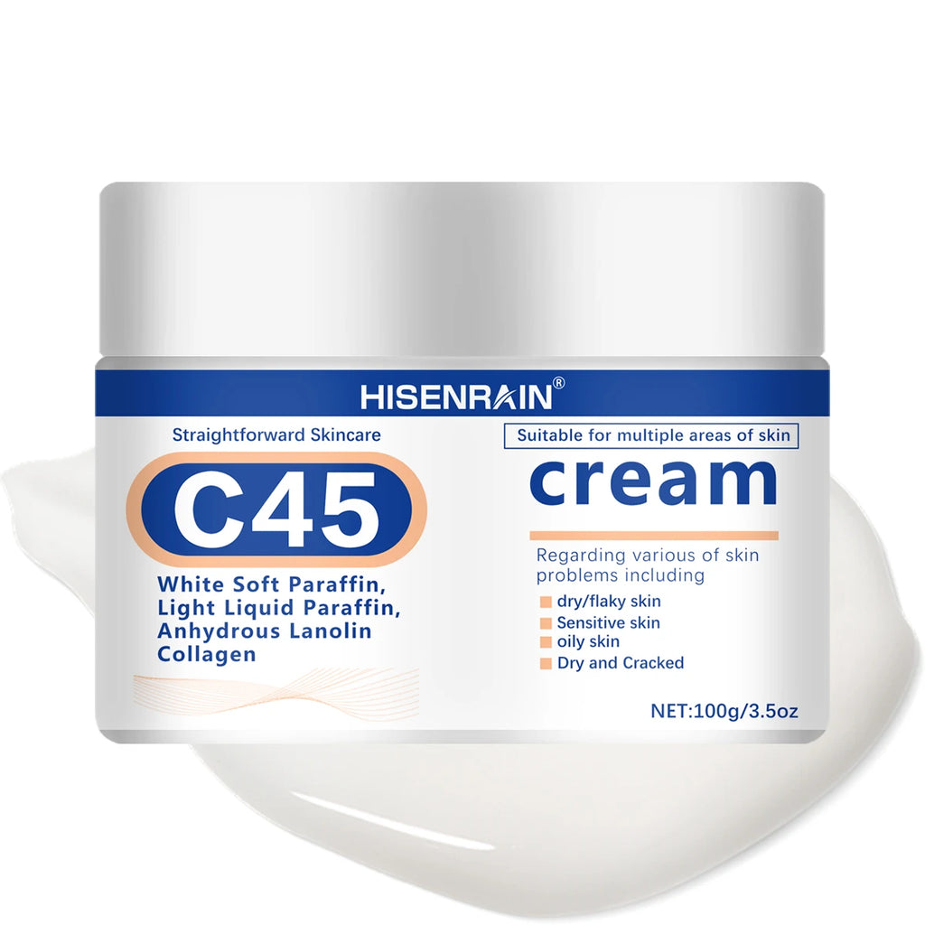 HISENRAIN Plant Squalane & Hyaluronic Acid Face Cream, 72Hr Intense Moisture, Skin Barrier Repair, Hypoallergenic Vegan Formula. Oasis Select 100g