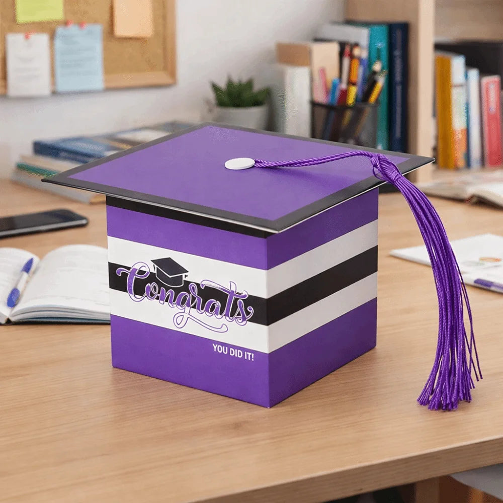 12-Pack Doctoral Hat Graduation Candy Boxes | DIY Party Favors