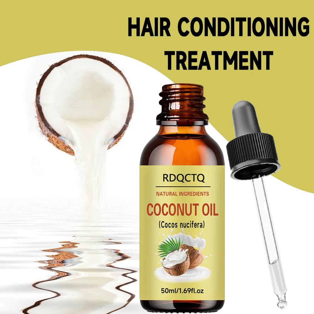 RDQCTQ Coconut Oil – Natural Hair & Skin Moisturizer Natural Hair & Skin Oil Oasis Select