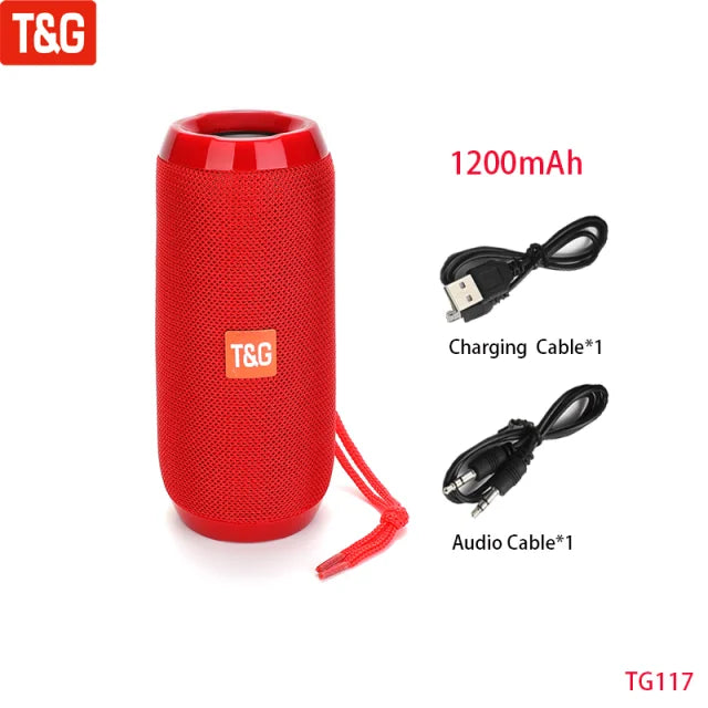 T&G 10W Portable Bluetooth Speaker | FM Radio, TWS & HiFi