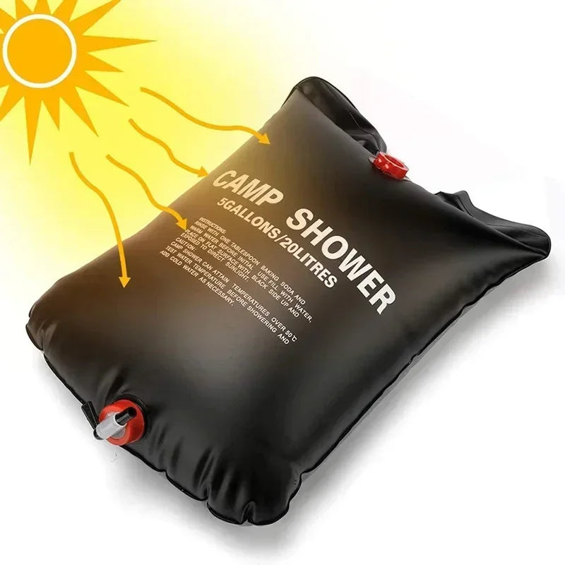 20L Solar Shower Bag – Portable Camping & Outdoor Shower