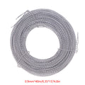 40M/Roll Electric Meter Lead Seal Buckle Set Widely Used Iron Thread Sealing Lead Sealing Wire Two Shares Oasis Select Silver