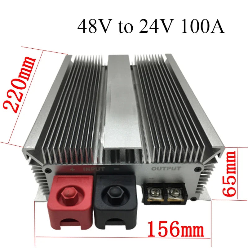 48 Volt to 24 Volt 48V to 24V 50A-125A Switching Power Converter Step Down DC-DC Transformer Buck RegulatorTruck Voltage Oasis Select 48V to 24V 100A 48V 24V