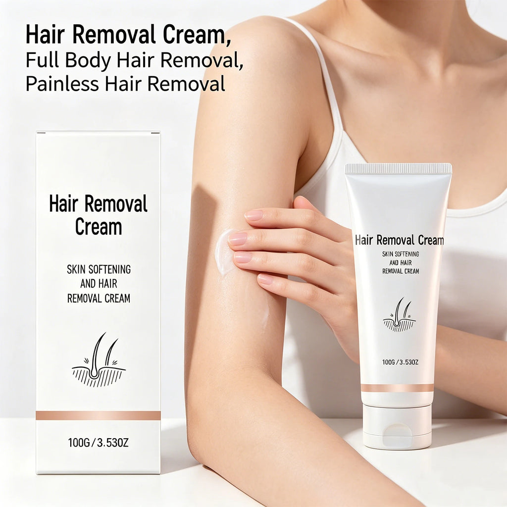 Refreshing Hair Removal Cream Avocado Moisturizing Mild Depilatory Cream For Sensitive Skin Full Body Arm Leg Smooth Skin 100g Oasis Select