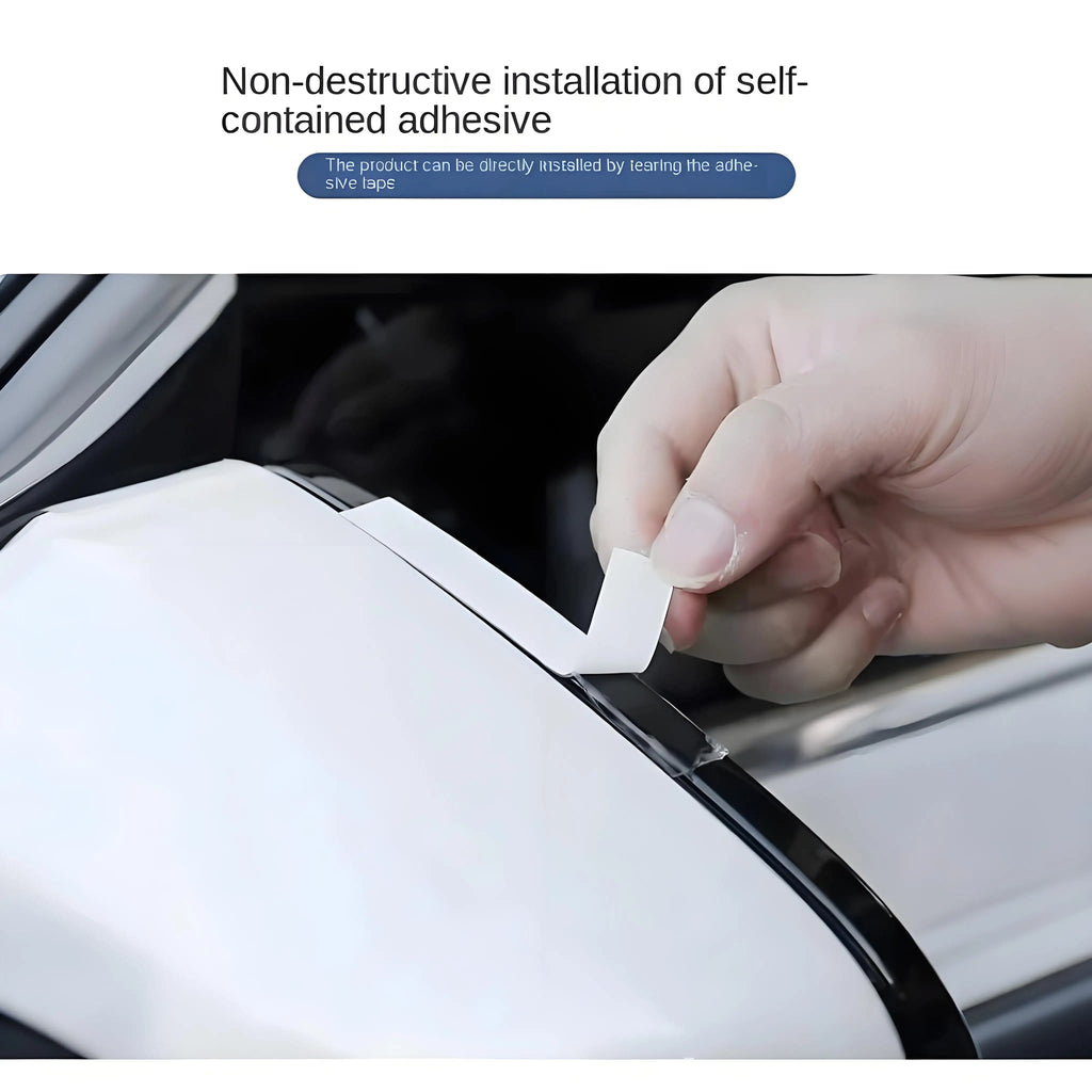 2PCS Carbon Fiber Rearview Mirror Rain Cover Visor Shade