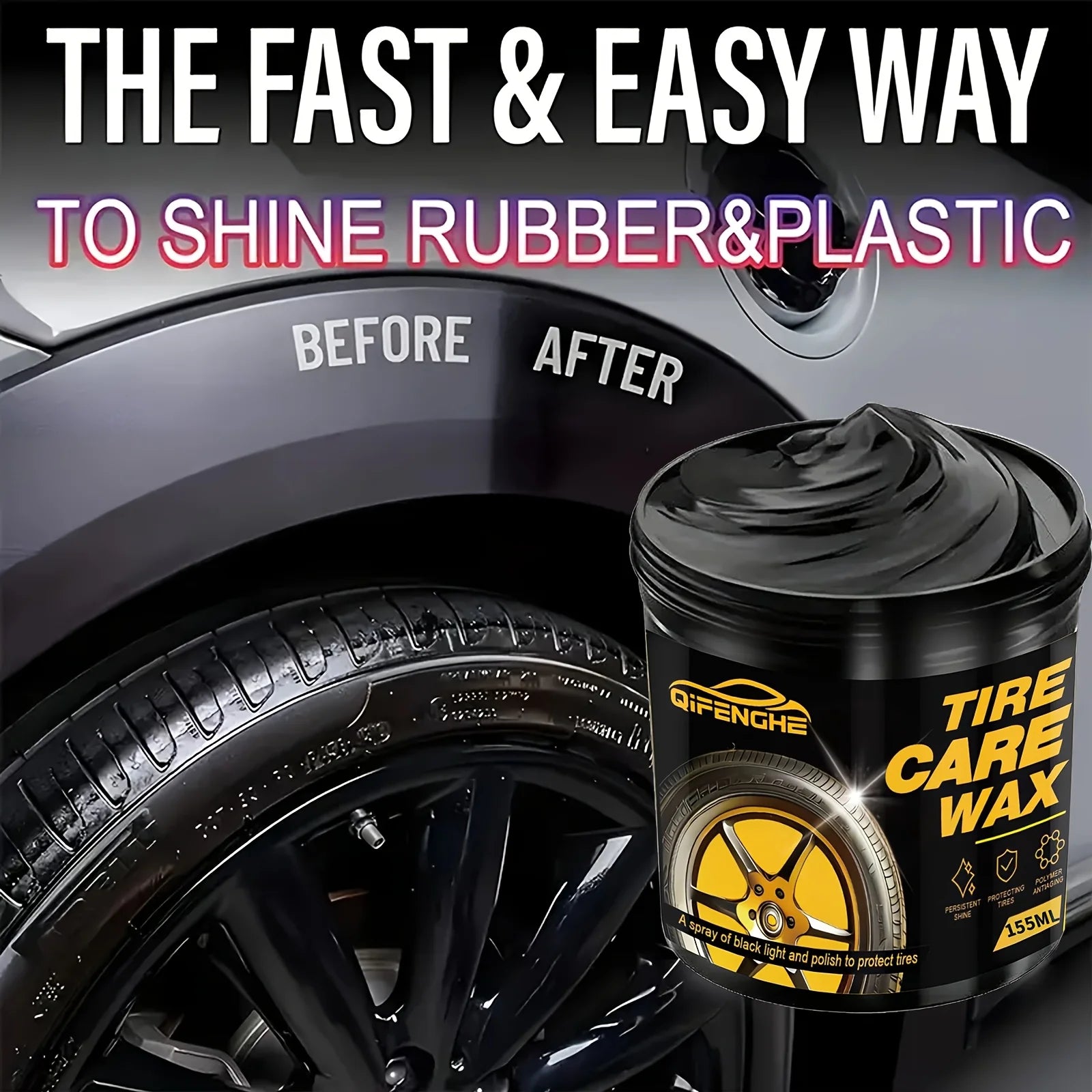 Tire Shine Spray & Dressing – High Gloss UV Protection Polish Tire Shine Spray Oasis Select