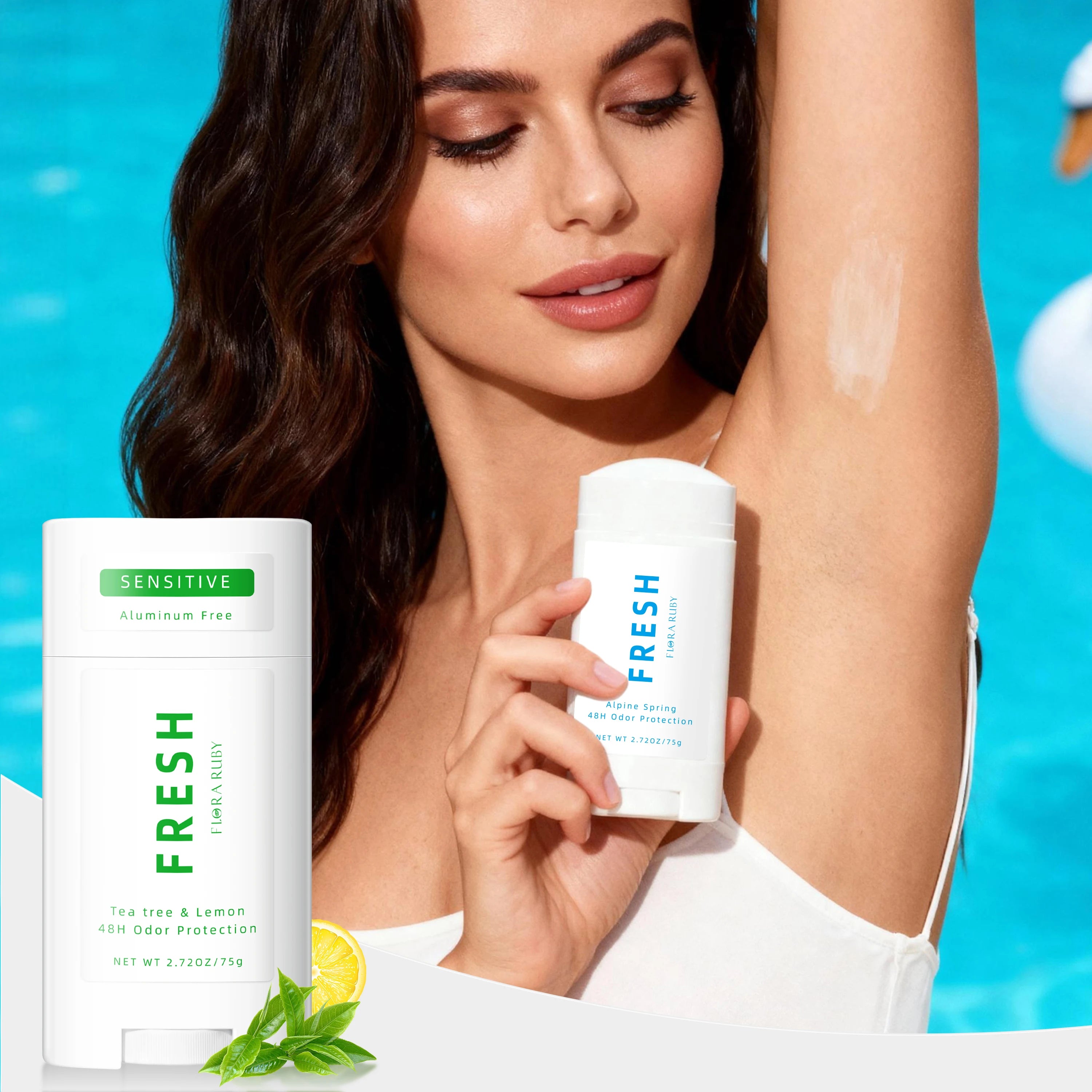 Flora Ruby Body Deodorant for Office Or Outdoor Activities Fragrance cream 75g Oasis Select