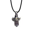 Halloween Crystal Pendant Necklace Single Eye Design Gothic Daily Wear Jewelry Retro Fantasy Charm Accessory For Men Women Oasis Select black