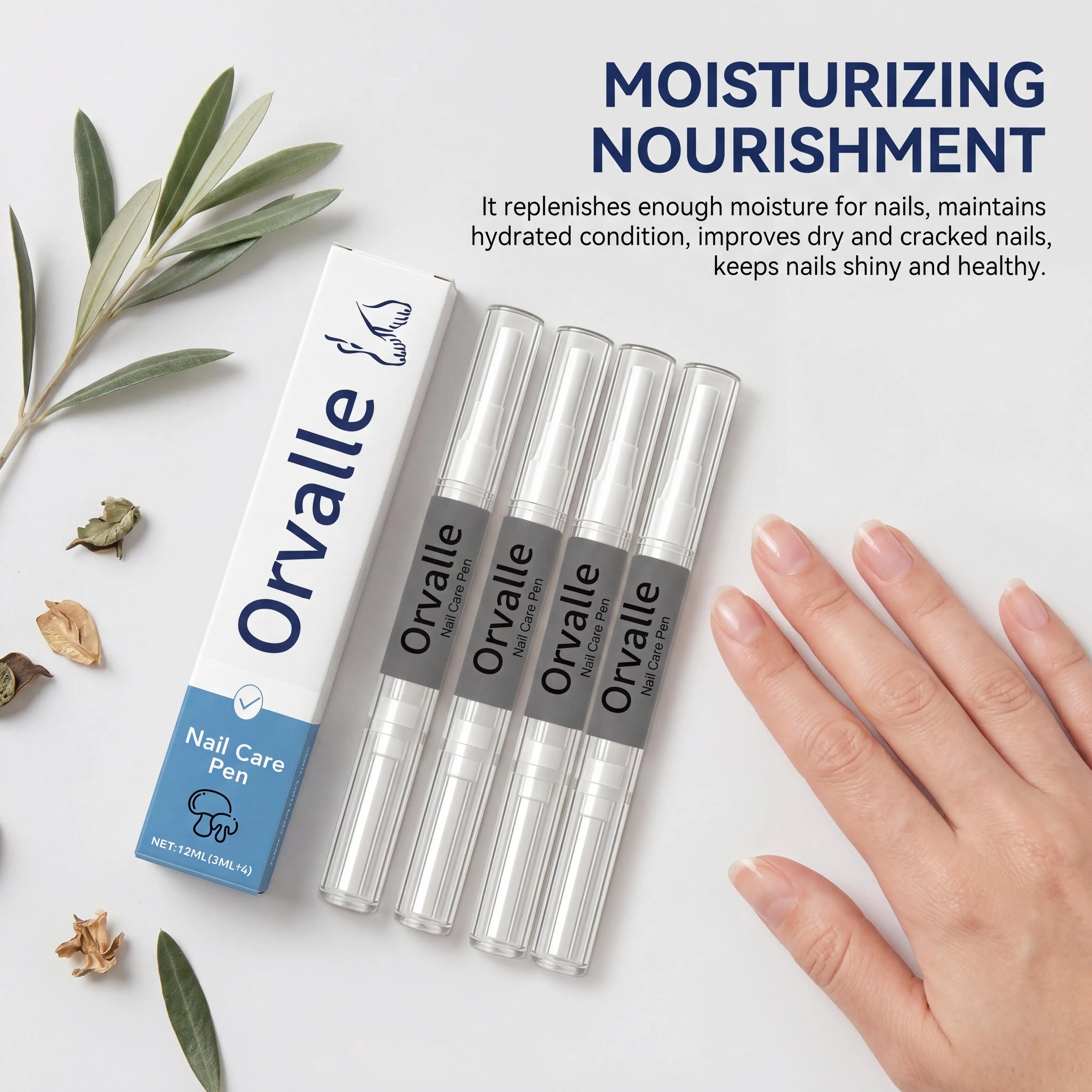 Nail Repair Pen Set Nails Growth Treatment Repair Serum Reduce Fungus Prevent Toenail Fingernail Breakage Damage Nail Hardener Oasis Select