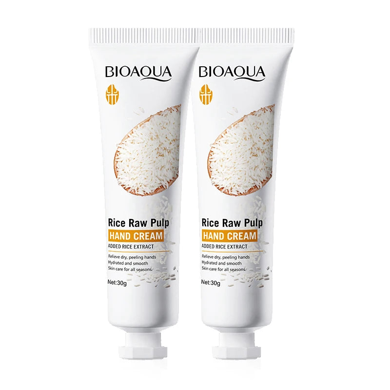BIOAQUA White Rice Hand Cream – Moisturizing & Brightening Hand Cream Oasis Select 2pcs