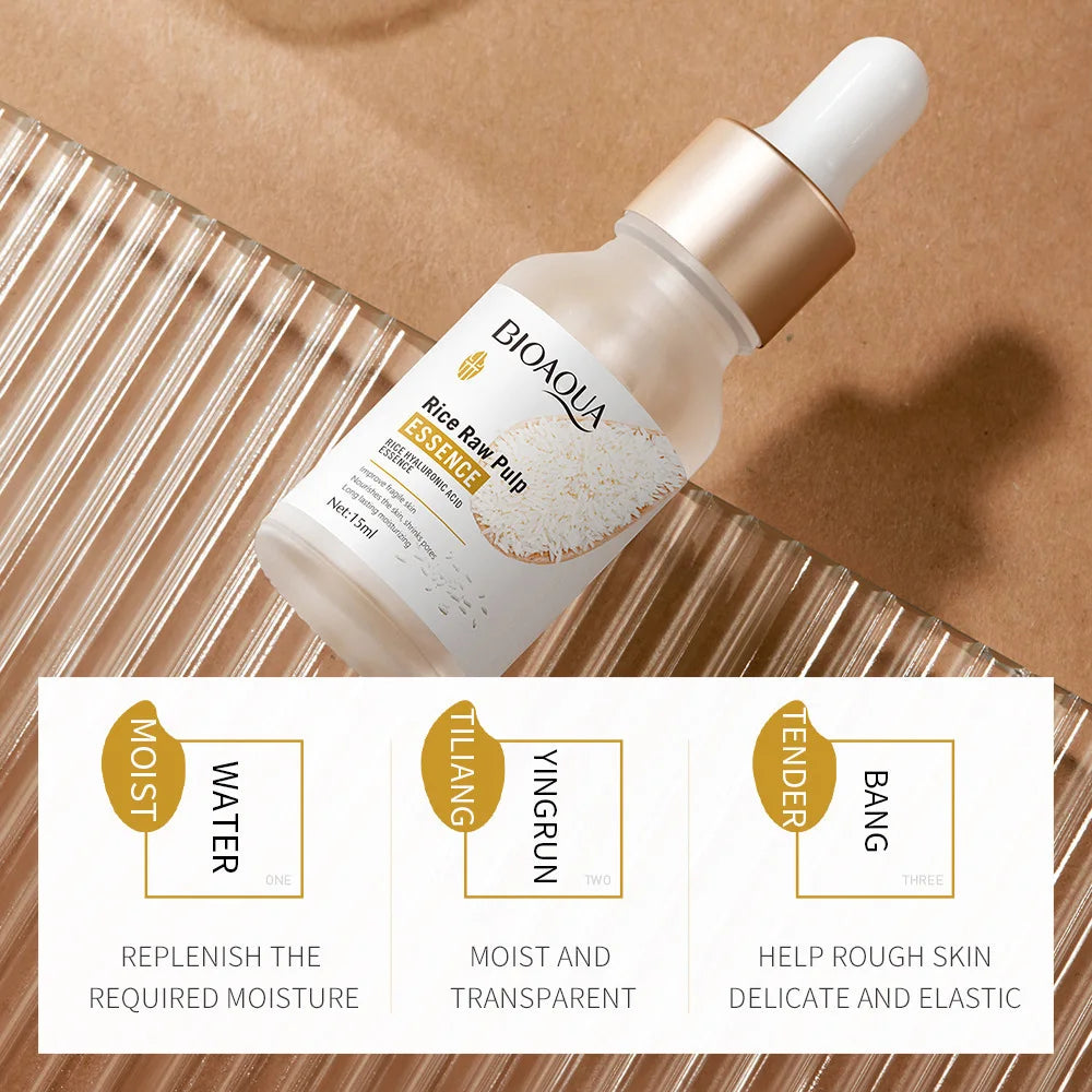 BIOAQUA White Rice Face Serum & Eye Cream Set – Travel Size Skincare Gift Set Oasis Select