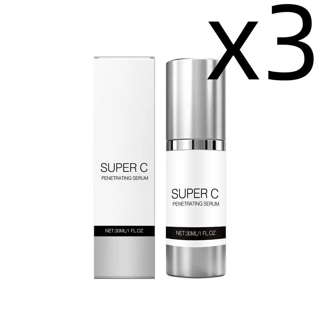 Vitamin C Facial Serum Mild Moisturize Deep Penetrating Improve Fine Line Relief Rough Strengthen Skin Barrier Skincare Essence Oasis Select 30ml Boxed X 3PCS