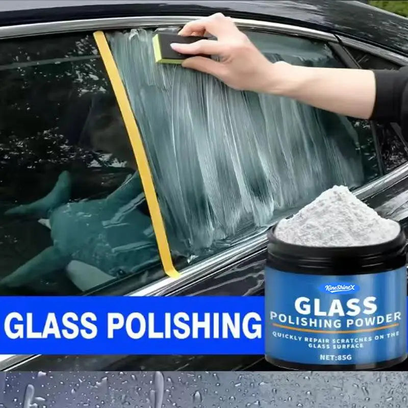 Glass Polishing Powder Professional Car Windshield Scratch Remover Glass Polishing Scratch Remover Repair Auto Care Accessories Oasis Select