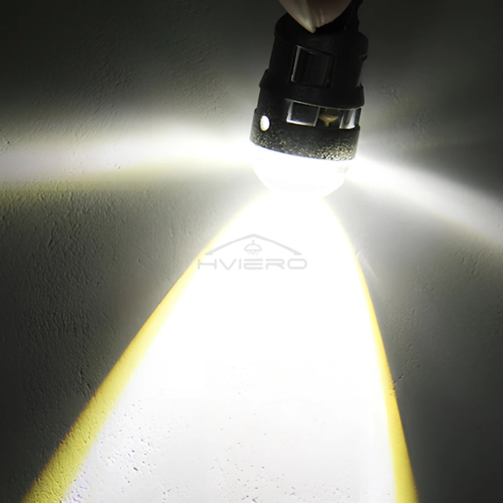 50-Pack T10 W5W COB LED Bulbs 12V – Interior & License Plate