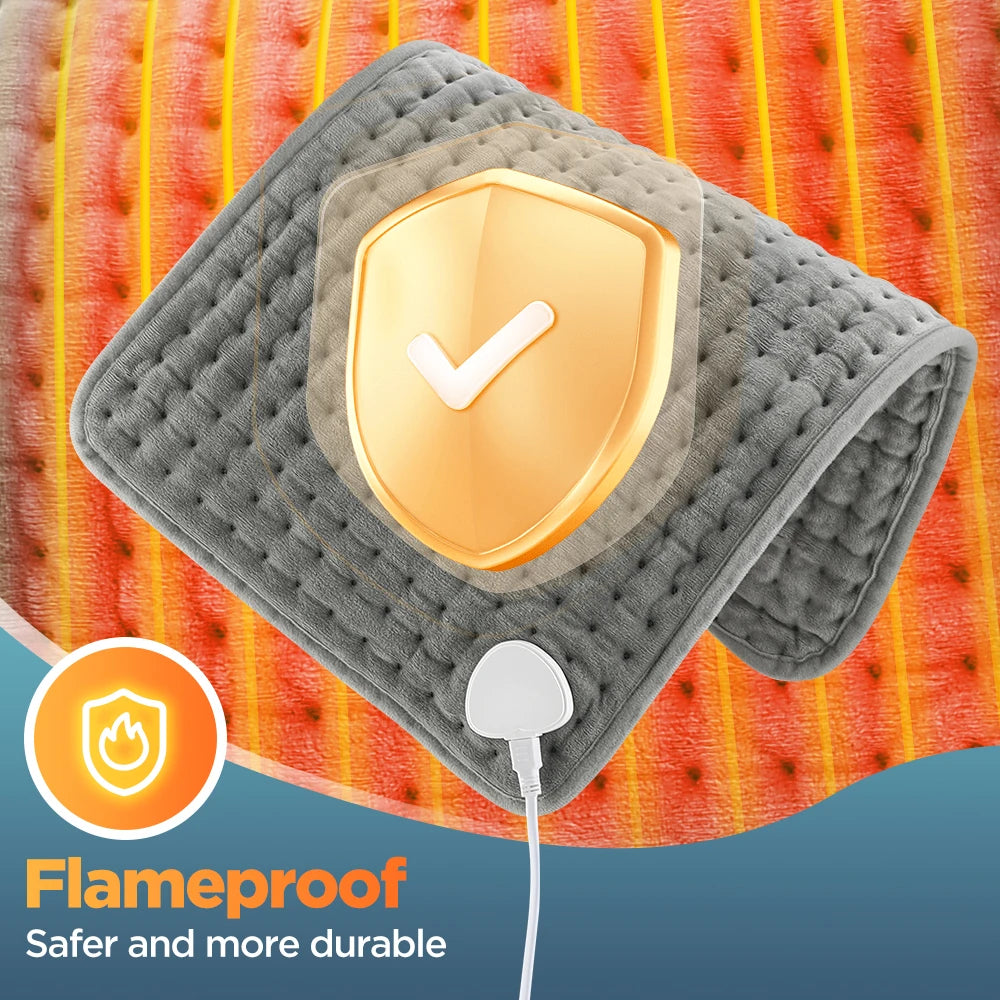 Electric Heating Pad | 10 Levels, Timer, Machine Washable