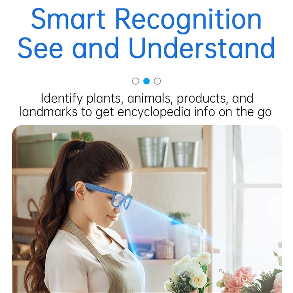 696 Smart AI Photo Glasses 500W Pixels Camera Take A Photo Video Recording Dialogue Translation Blue Tooth Call Smart Sunglasses Oasis Select