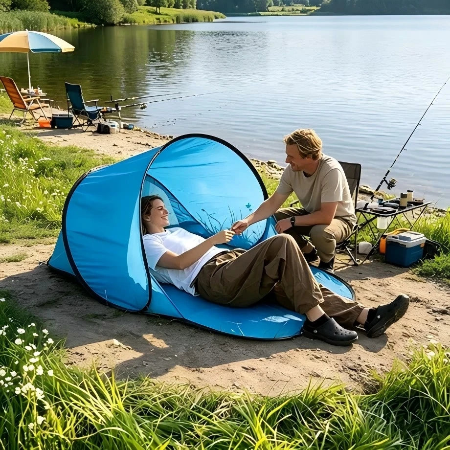 Pop-Up Beach Tent UPF50+ UV Protection – Ultra-Light 1-Person