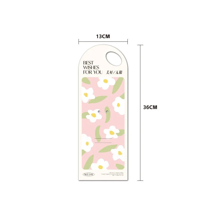 5PCS Single Flower Wrapper Handheld Flower Card Bouquet Packaging Box Flower Arrangement Bag Valentine's Day Mother's Day Gifts Oasis Select Flower Pink other