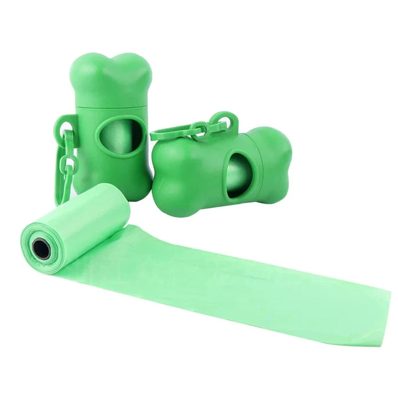 1/3pc Bone Shaped Bag Dispenser Disposable Pet Dog Waste Bag Holder Plastic Garbage Bag Case Carrier Disposal Poop Bag Dispenser Oasis Select