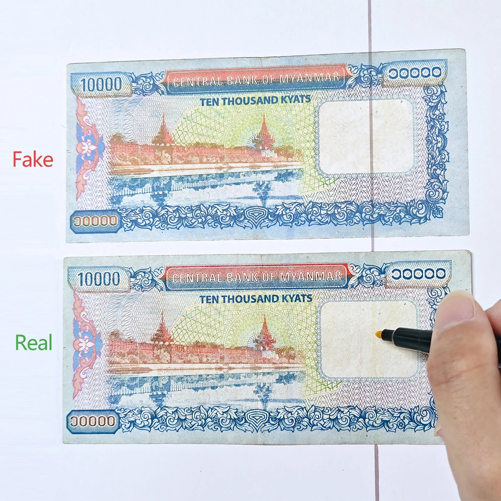12pcs Counterfeit Pen Fake Money Detector Markers for EURO USD RMB and Other Countries Bills Cash Check Easy and Fast to Use Oasis Select