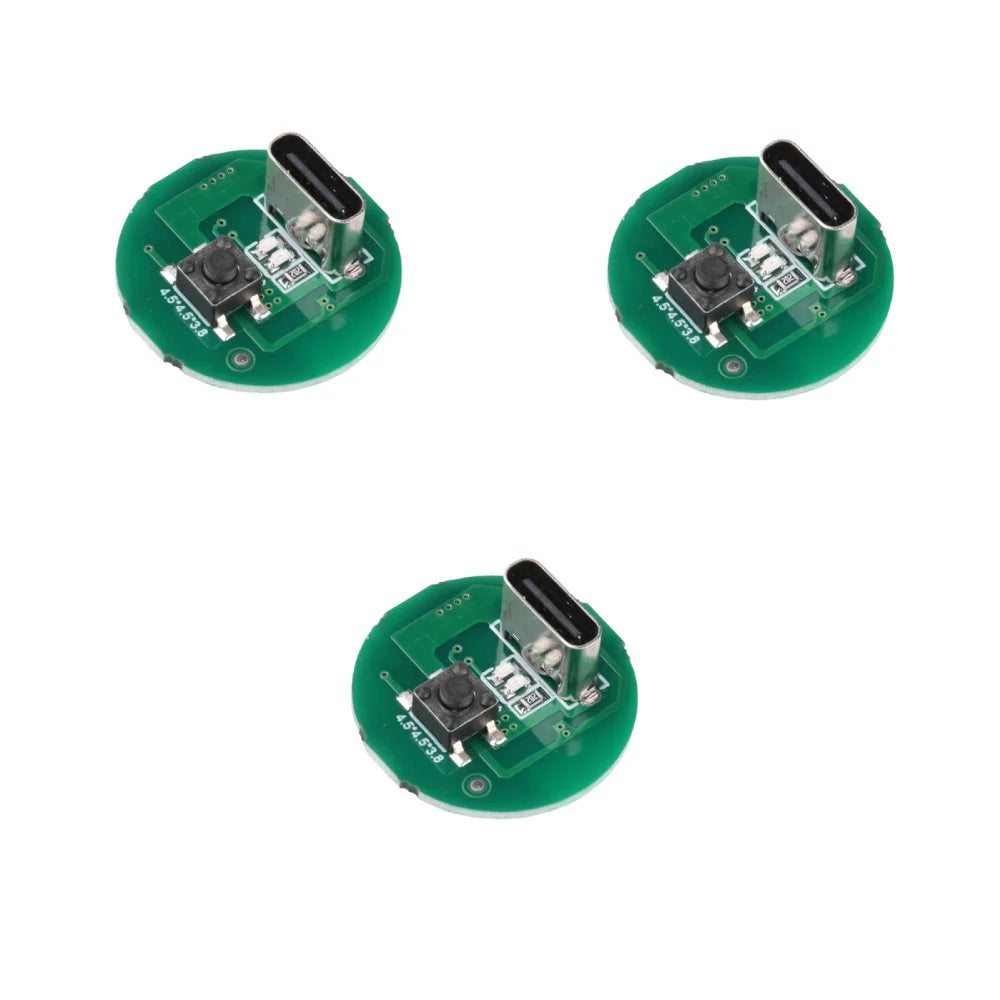 1/5PCS Strong Flashlight Driver Board 10-20W Flashlight Driver Board Single-Speed Control Type-c Charging and Discharging Module Oasis Select 3pcs
