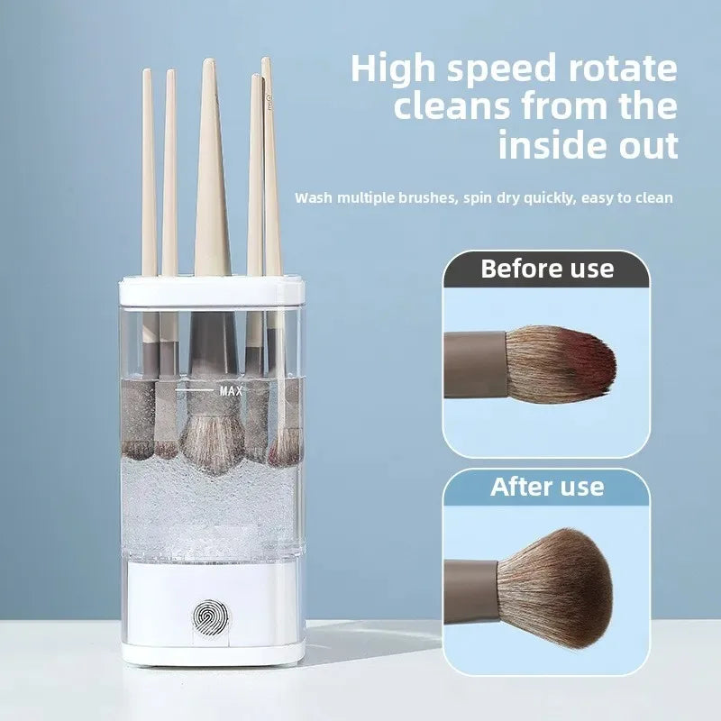 Electric Makeup Brush Cleaner Machine with Storage Case