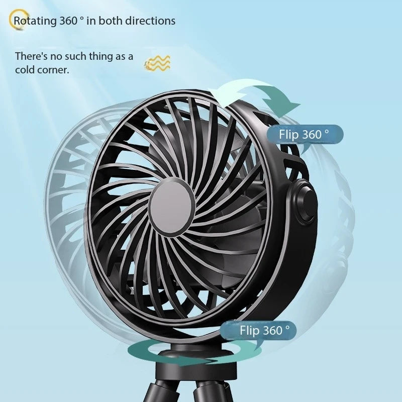 Octopus Mini Clip-On Fan with Night Light | Stroller & Travel