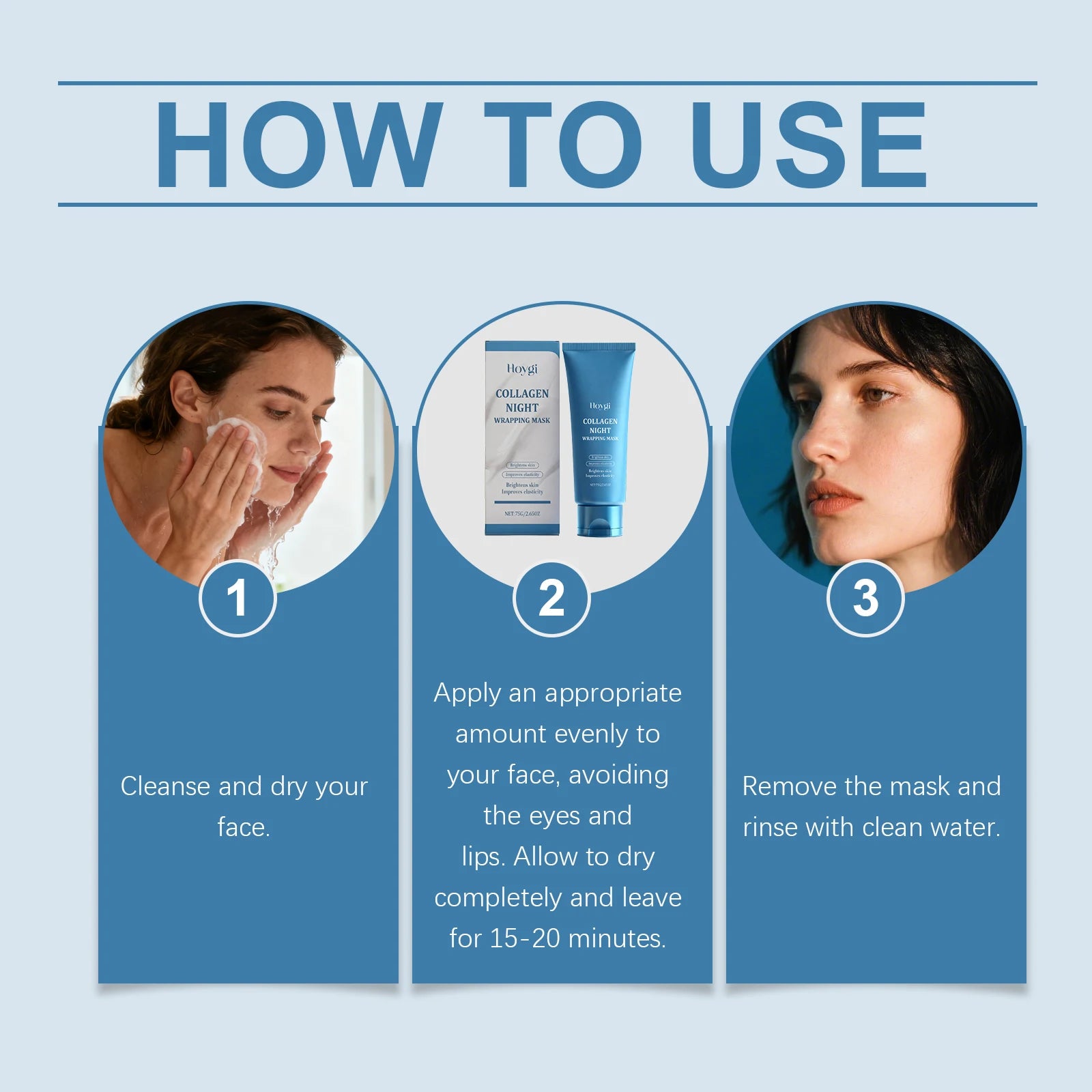 Hoygi Collagen Peel-Off Mask – Hydrating & Exfoliating