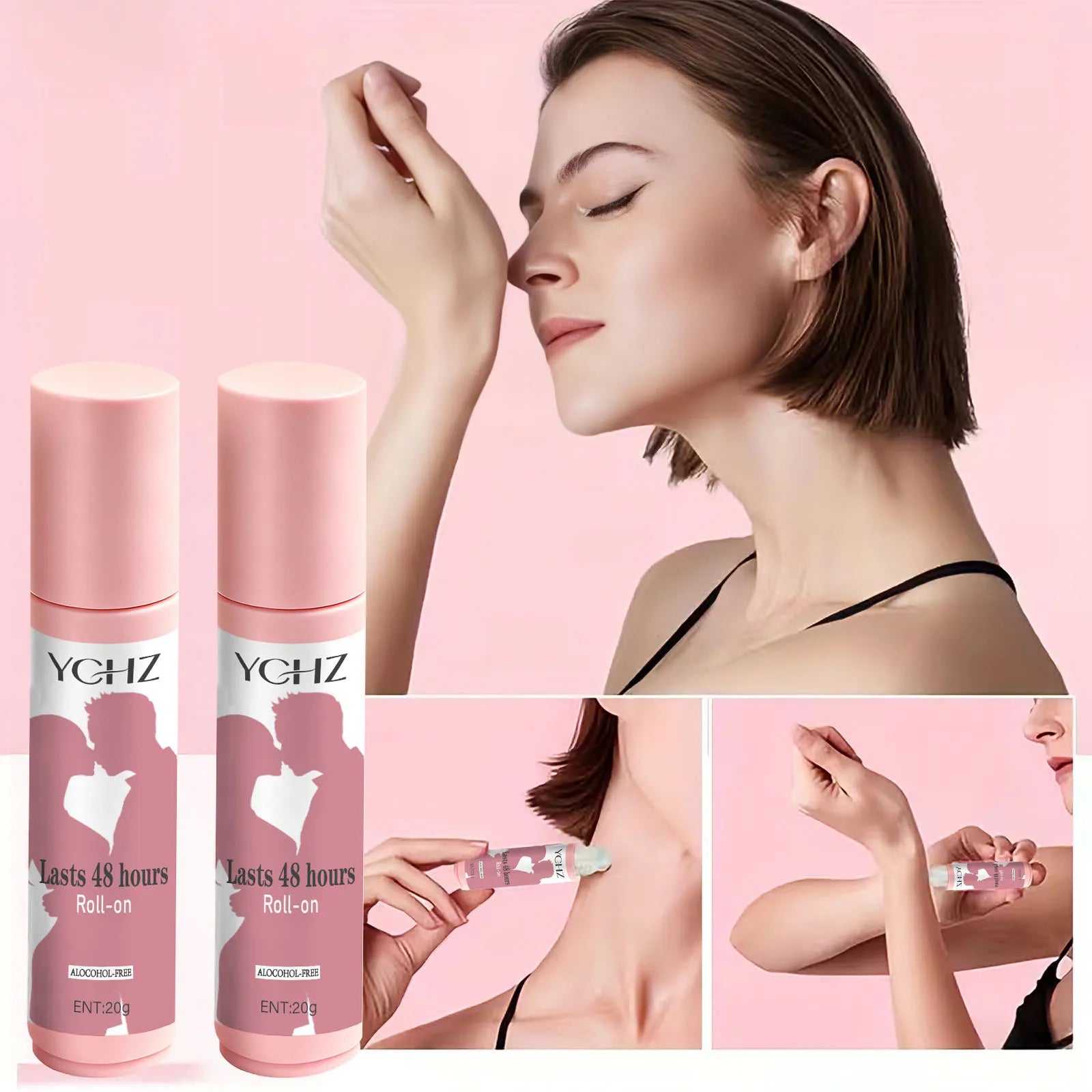 Women's 48-Hour Peach Deodorant Roller – Non-Greasy Antiperspirant