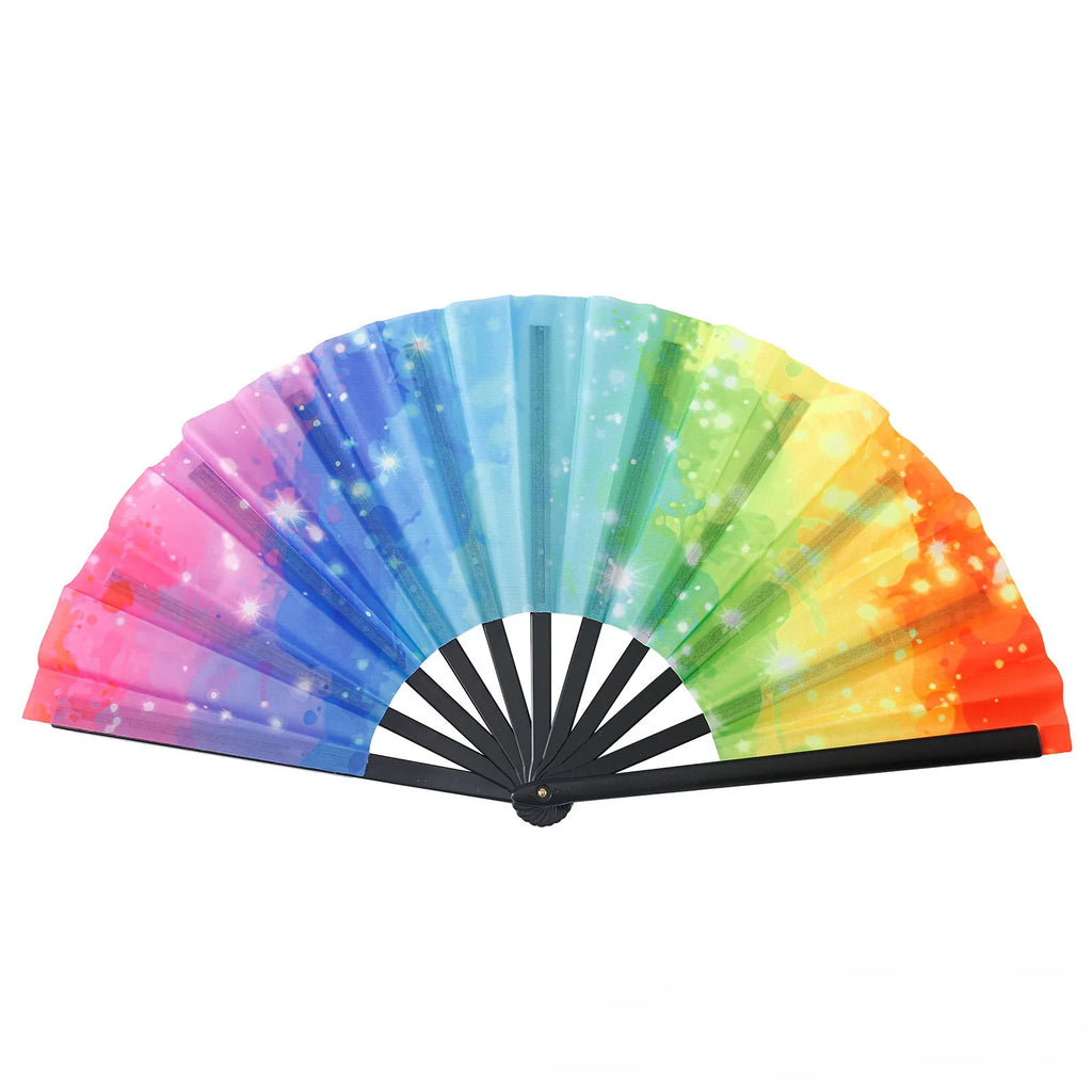 Boots The Ground Hand Fan Foldable Country Line Dance Fan Portable Large Popping Fan For Dance Practice Party Performance Oasis Select 10