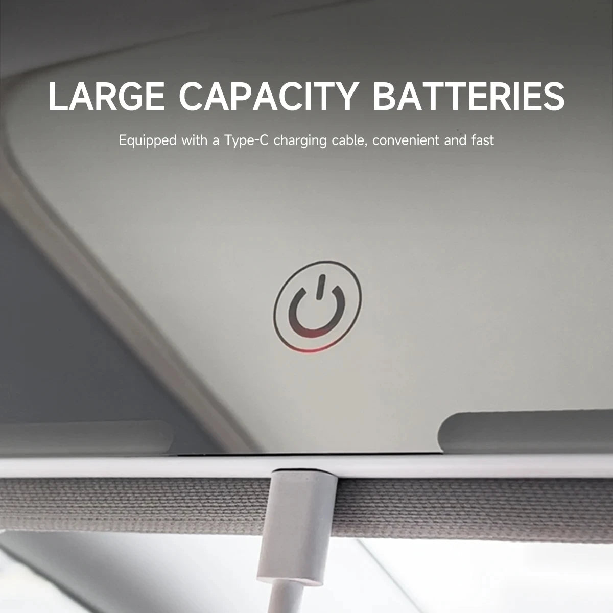 LED Car Sun Visor Vanity Mirror | 3 Modes, Rechargeable