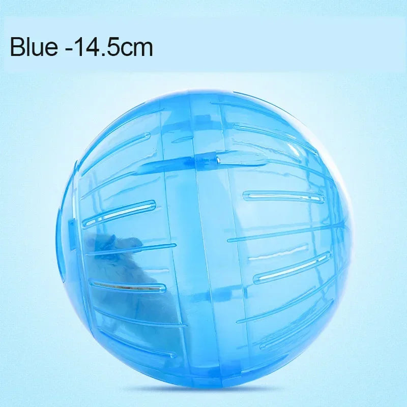 Grounder Rat Small Pet Rodent Mice Jogging Ball Toy Hamster Gerbil Rat Exercise Balls Play Toy 14 CM Plastic Outdoor Sport Ball Oasis Select Blue-14.5CM