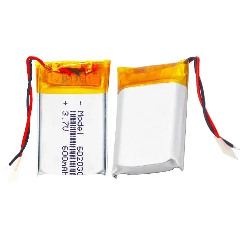 3.7V 600mAh 602030 Lithium Battery Lithium Polymer Batteries for Wireless Bluetooth Headset Toy Smart Watch Oasis Select