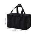 Portable Large Insulated Picnic Bags Thermal Food Cooler Tote for Outdoor Camping Beach Leakproof Cooler Bag with Zipper Oasis Select Black