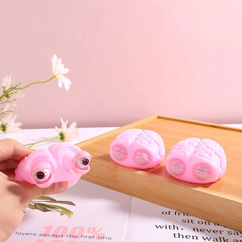 Anti Stress Flippy Brain Squishy Eye Popping Squeeze Fidget Toy Cool Stuff Kids ADHD Autism Anxiety Relief Toy For Kids Adult Oasis Select