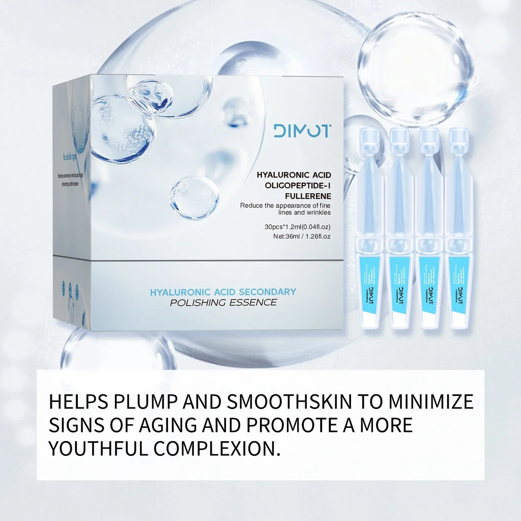 3% Hyaluronic Acid Serum – 30 Vials | Hydrating Face Ampoules Hyaluronic Acid Serum Oasis Select