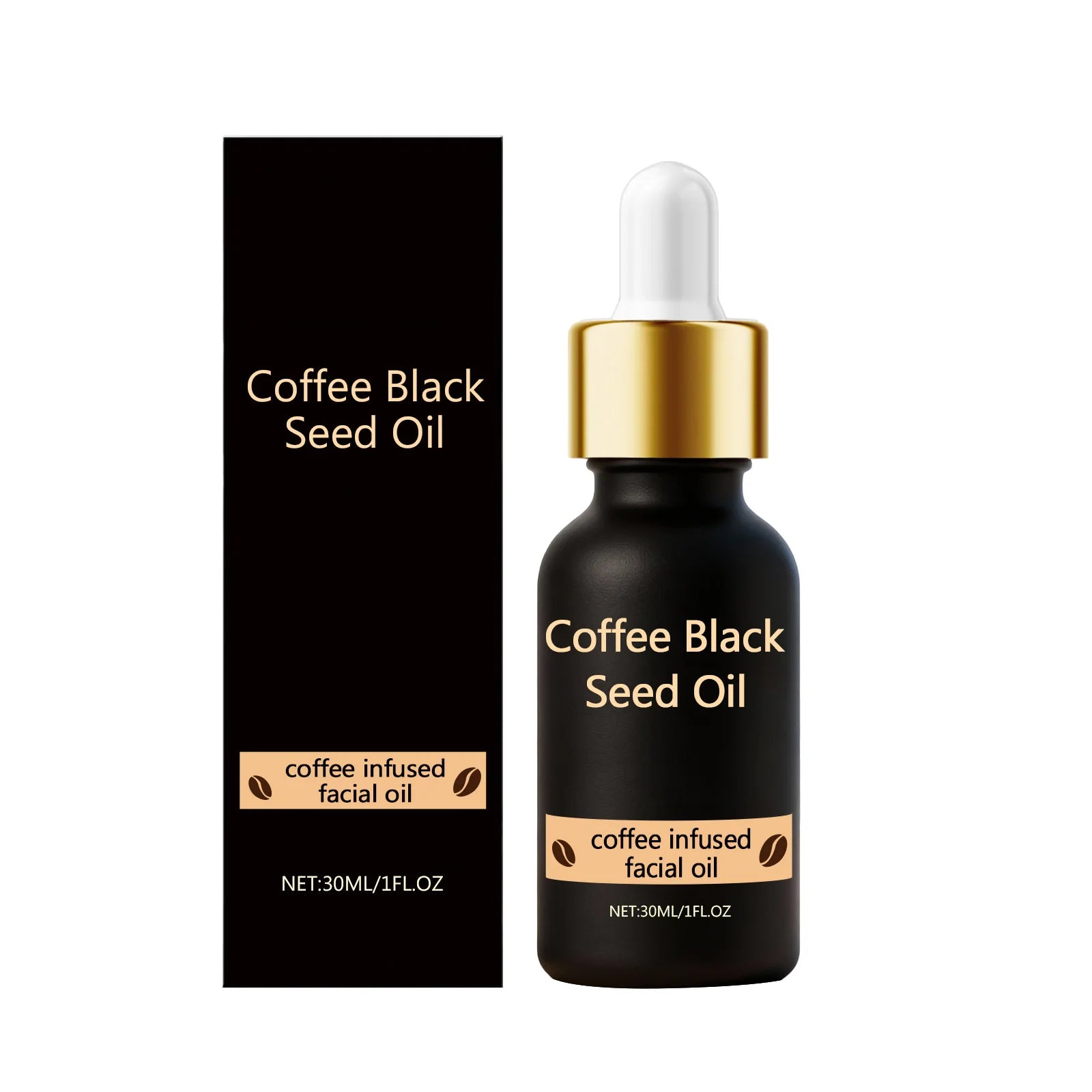 Coffee Black Seed Moisturizing Essential Oil Improve Drying Increases Skin Elasticity Barriers Repair Facial Nourishing Serum Oasis Select 30ml
