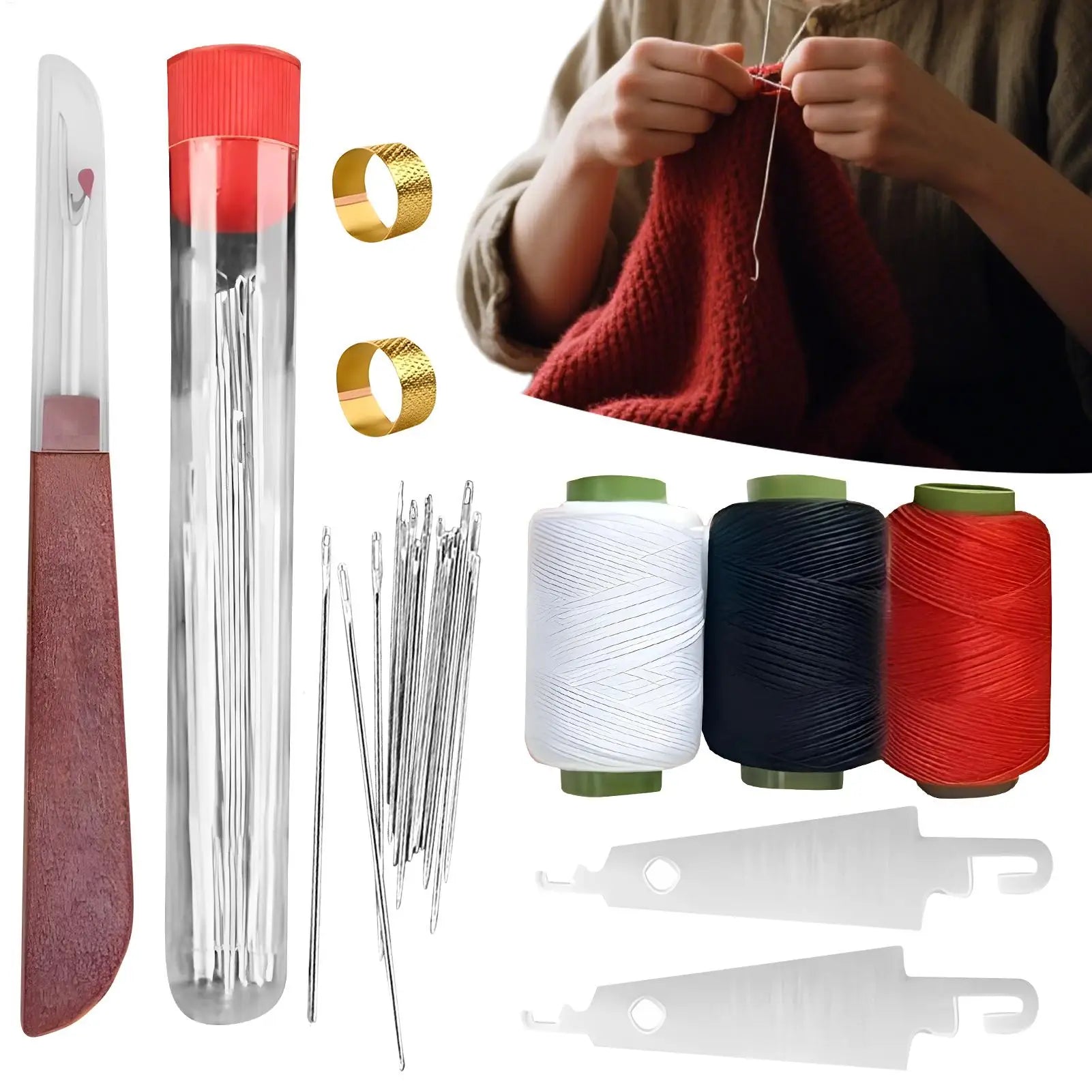 Sewing Kit for Beginners Needle and Thread Tool Portable Set of 37 Sewing Kit for Dormitory Tailors College Travel Hobby Tailors Oasis Select