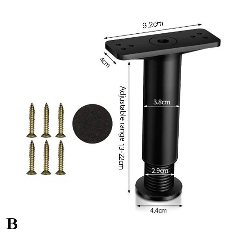 Beam Support Foot Telescopic Adjustable Bed Strengthened Plastic Furniture Feet Sofa Feet Bed Bottom Load-bearing Bracket Oasis Select 13cm-22cm