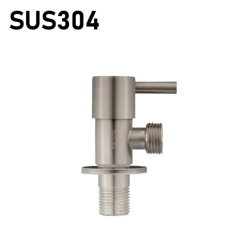 Stainless Steel SUS304 Brushed Triangle Water Heater Toilet Bowl Dish Hot and Cold G1/2 'angle Valve Thread Oasis Select