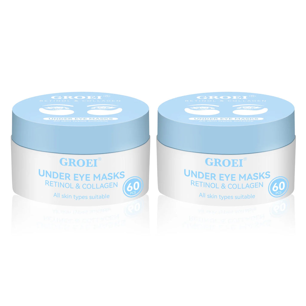 Retinol & Collagen Under Eye Masks - 60 Pcs Hydrating Eye Patches with Hyaluronic Acid & Vitamin E for All Skin Types 2025 new Oasis Select 320g