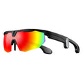 AI Smart Cycling Glasses - 8MP Camera, 1200P Video Record, Real-time Translation, BT Call Chat Cycling Sunglasses For Men Women Oasis Select 02
