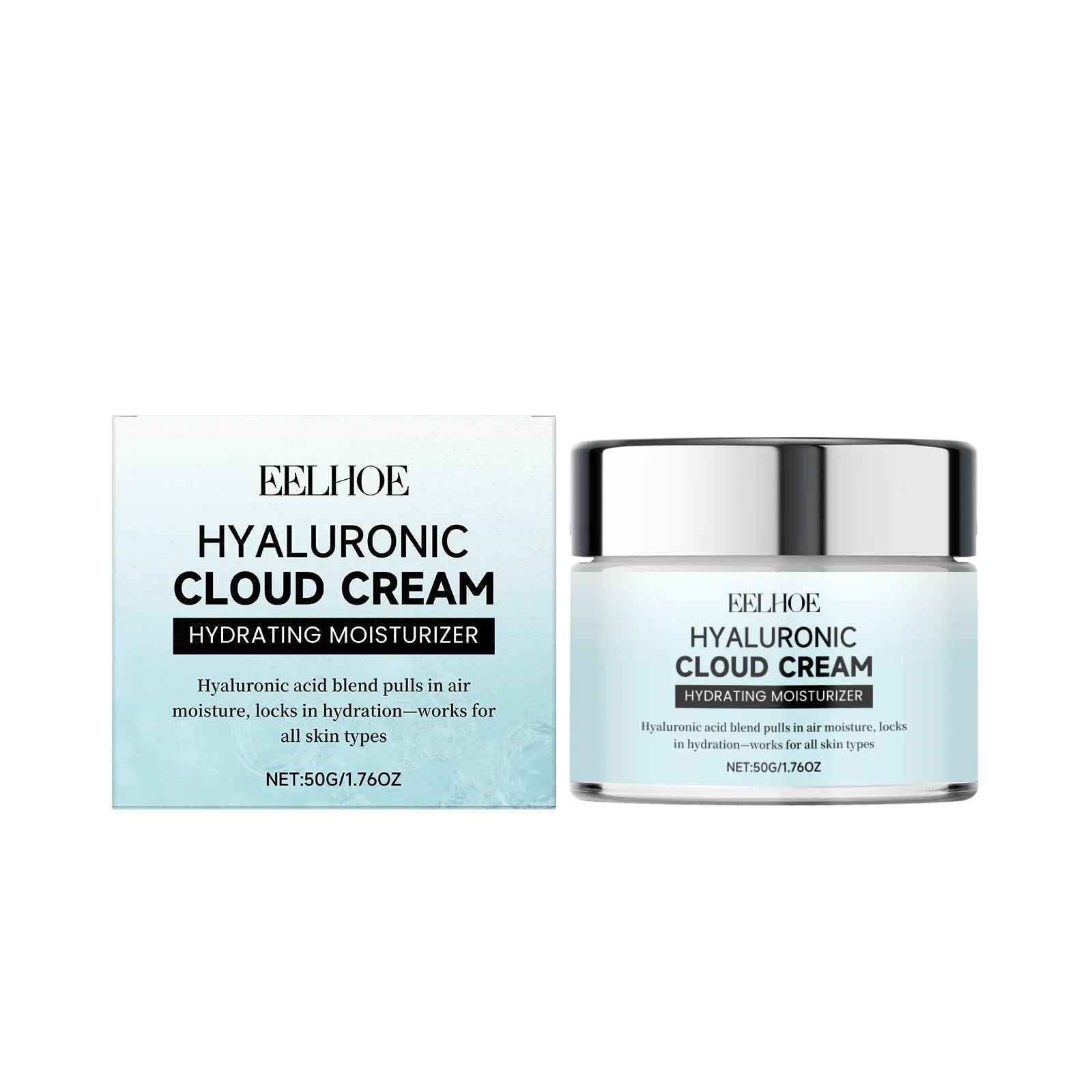 Hyaluronic Acid Facial Moisturizing Cream - Gently Nourishes and Hydrates, Leaves Skin Soft and Radiant, Ideal for Daily Care Oasis Select 50g boxed