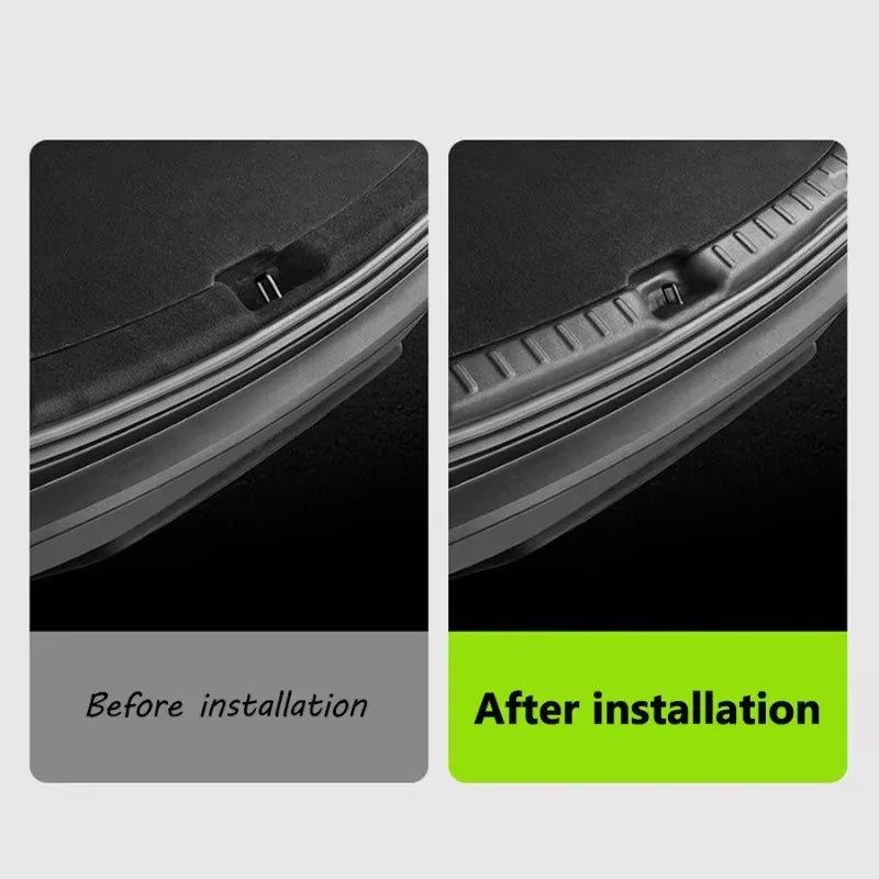 Cargo Threshold Sill Cover For New Tesla Model Y Launch 2025 TPE Rear Trunk Door Sill Protector Trunk Guards Rear Bumper Guards Oasis Select