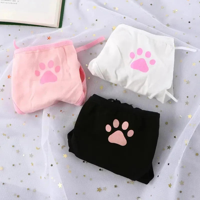 1/3/6pcs Sexy Bandage Lolita Panties Low Waist Lingerie Cute Claw Women's Briefs Low Waist Animation Underwear Oasis Select