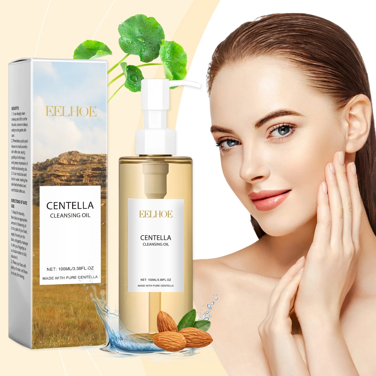 EELHOE Centella Cleansing Oil – Makeup Remover, Pore Care 100ml Facial Cleansing Oil Oasis Select
