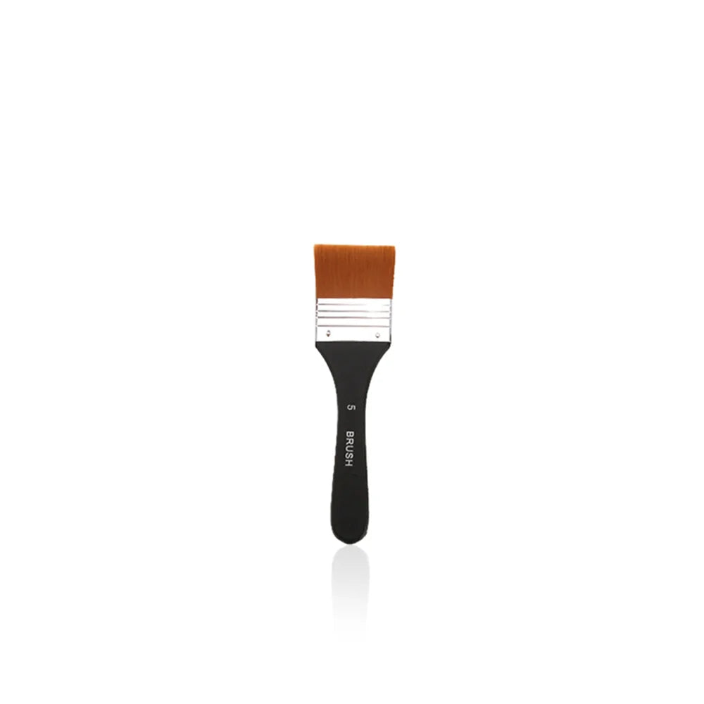 Professional Flat Wide Paint Brush , Smooth Paint Application for Walls, Furniture & Crafts, Durable Wooden Handle, Anti-Shed De Oasis Select 1pc Black Flat 5