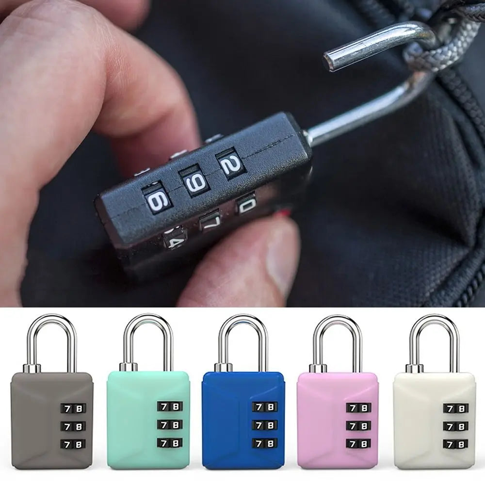 Backpack Zipper Lock Mini Password Padlock Trolley Case Password Lock Student Dormitory Cabinet Password Lock Oasis Select
