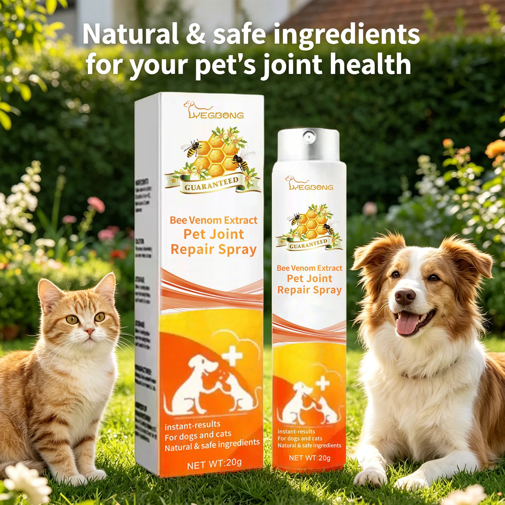 Bee Venom Pet Joint Repair Spray for Pets Relieves Discomfort and Strengthens Weak Muscles Promotes Flexibility Pet Bone Care Oasis Select